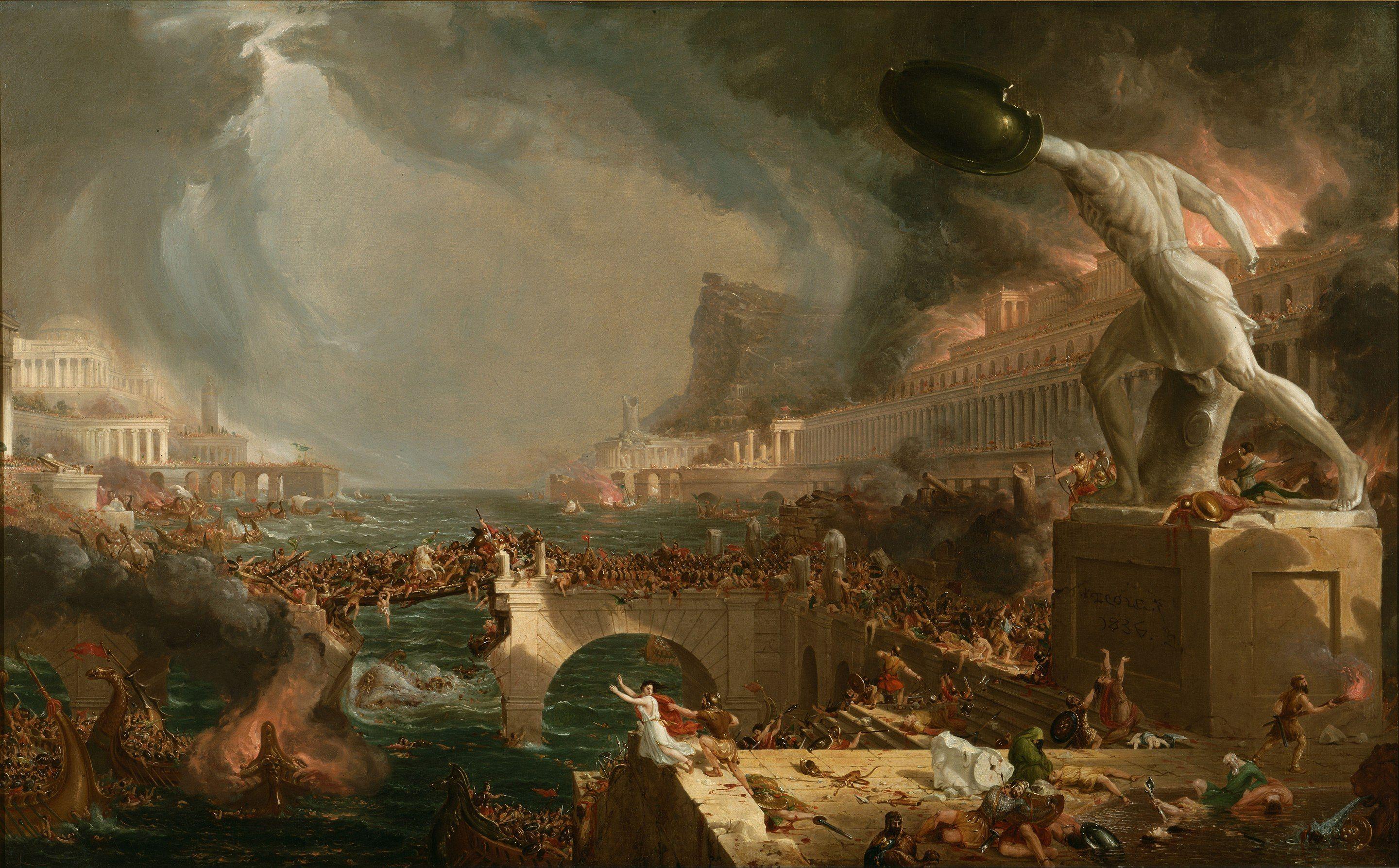 ‘Destruction’ - By Thomas Cole - Explore Thomas Cole, Public Domain, https://commons.wikimedia.org/w/index.php?curid=183045